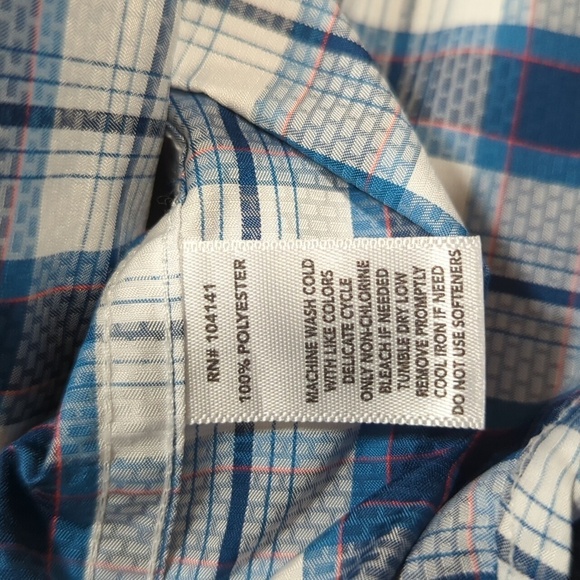 Field & Stream Performance Shirt Men's Long Sleeve Button Down Plaid Size 2XL - Picture 9 of 9